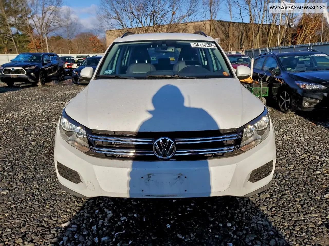 WVGAV7AX6GW530230 2016 Volkswagen Tiguan S