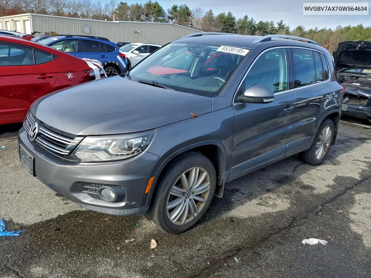 WVGBV7AX7GW564634 2016 Volkswagen Tiguan S