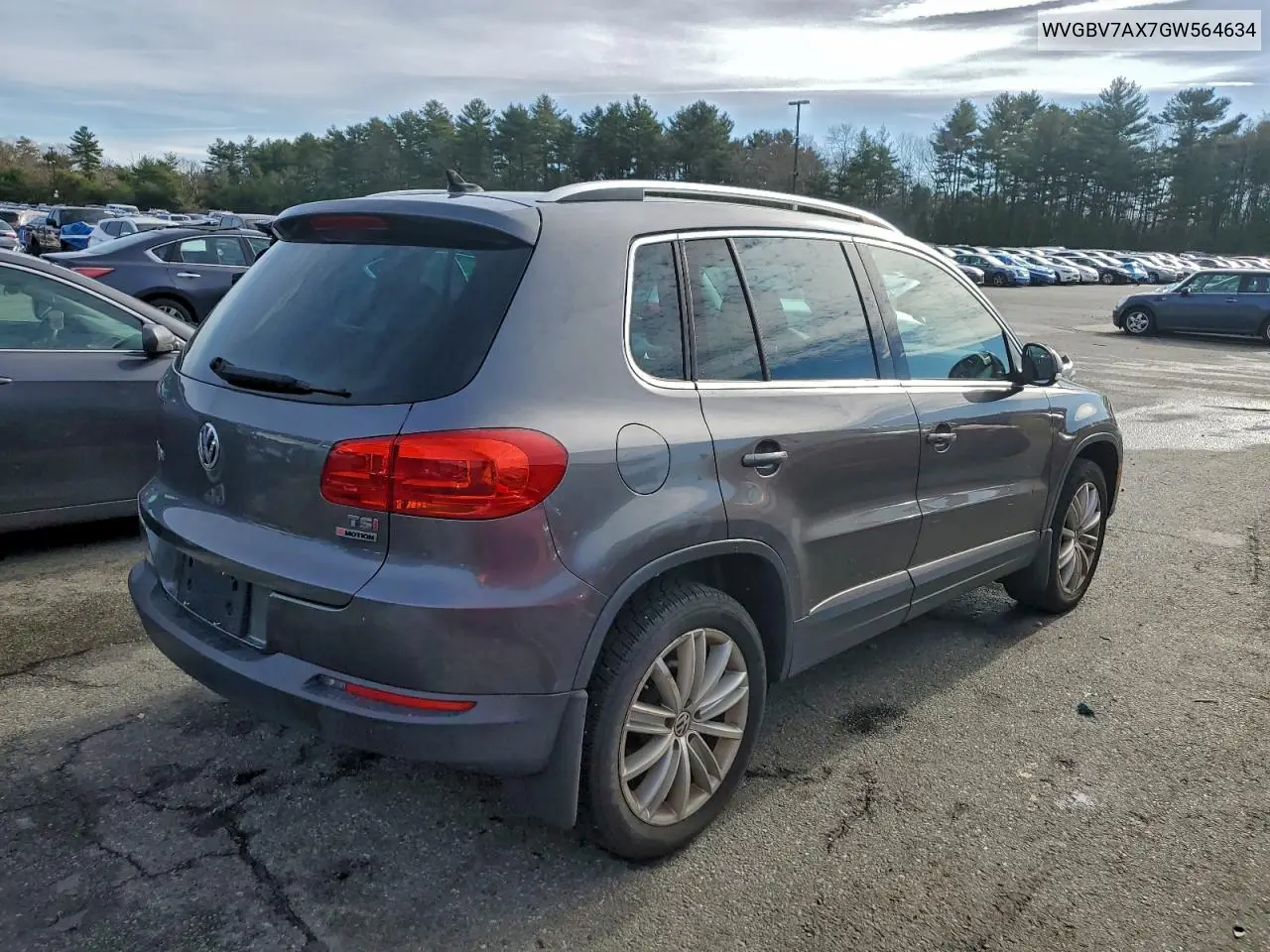 WVGBV7AX7GW564634 2016 Volkswagen Tiguan S