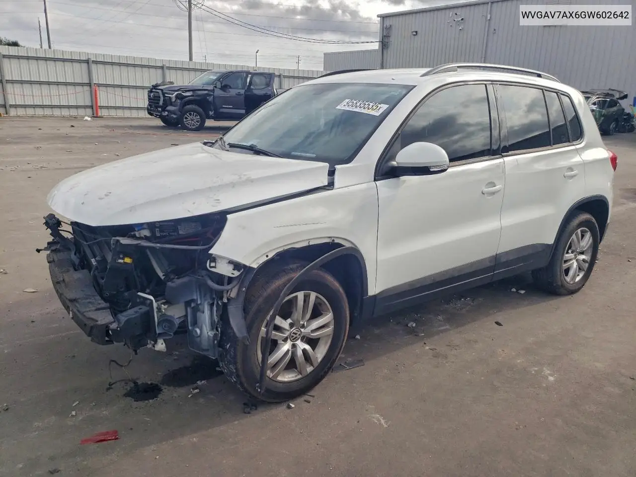 WVGAV7AX6GW602642 2016 Volkswagen Tiguan S