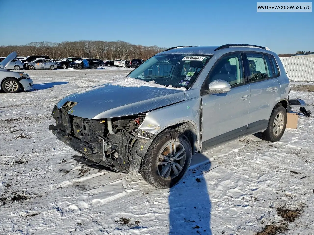 WVGBV7AX6GW520575 2016 Volkswagen Tiguan S