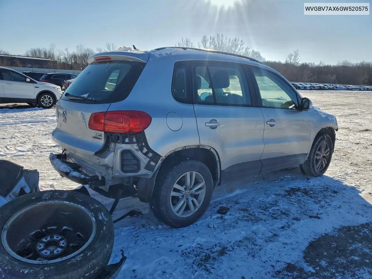WVGBV7AX6GW520575 2016 Volkswagen Tiguan S