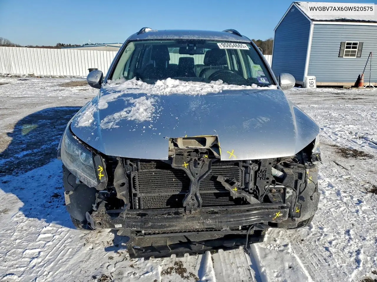 WVGBV7AX6GW520575 2016 Volkswagen Tiguan S