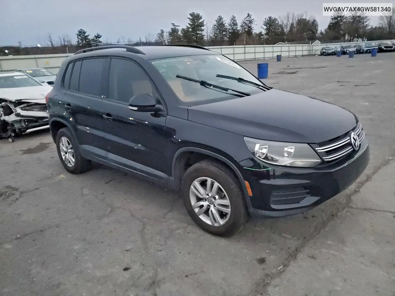 WVGAV7AX4GW581340 2016 Volkswagen Tiguan S