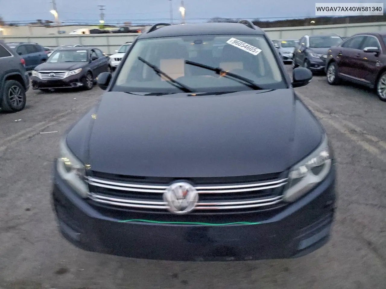 WVGAV7AX4GW581340 2016 Volkswagen Tiguan S