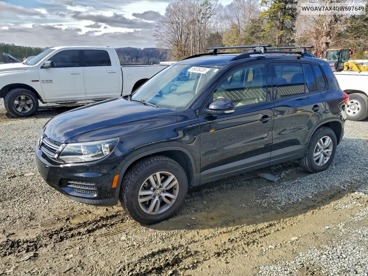 WVGAV7AX4GW597649 2016 Volkswagen Tiguan S