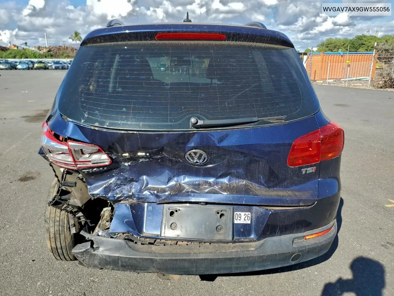 WVGAV7AX9GW555056 2016 Volkswagen Tiguan S
