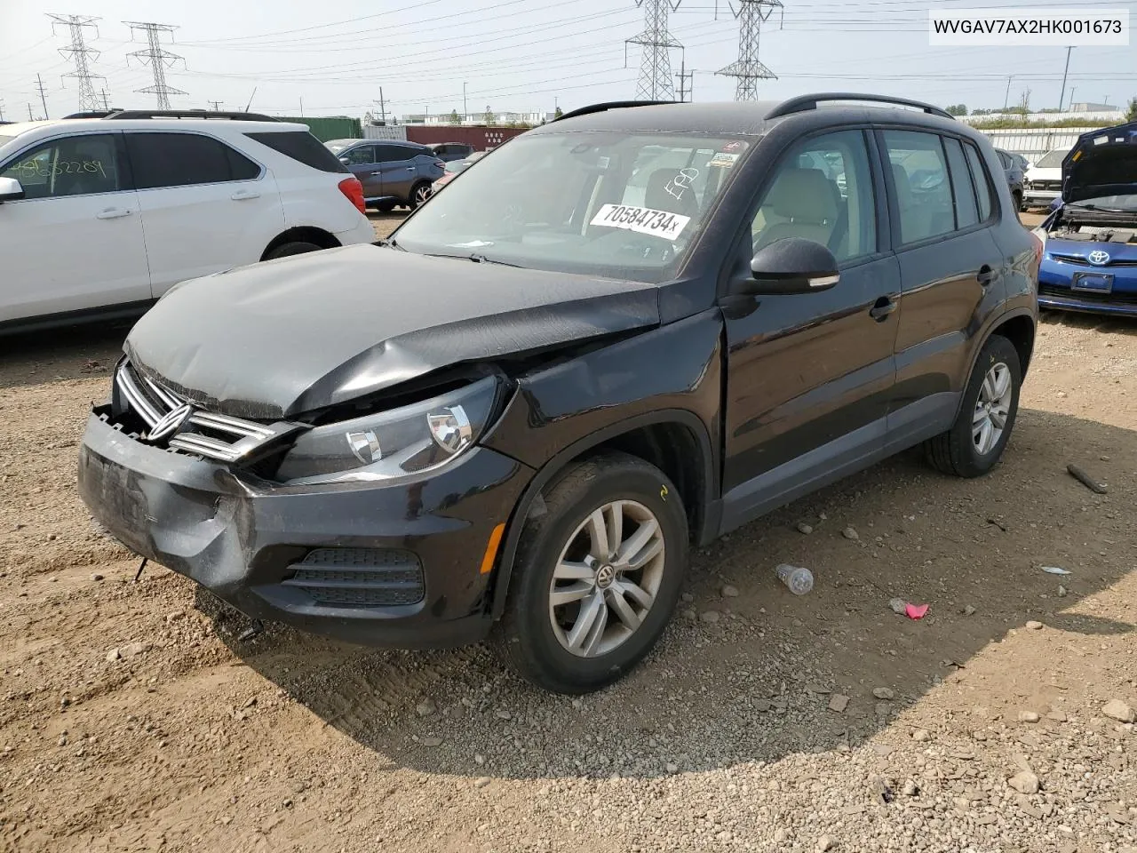 WVGAV7AX2HK001673 2017 Volkswagen Tiguan S