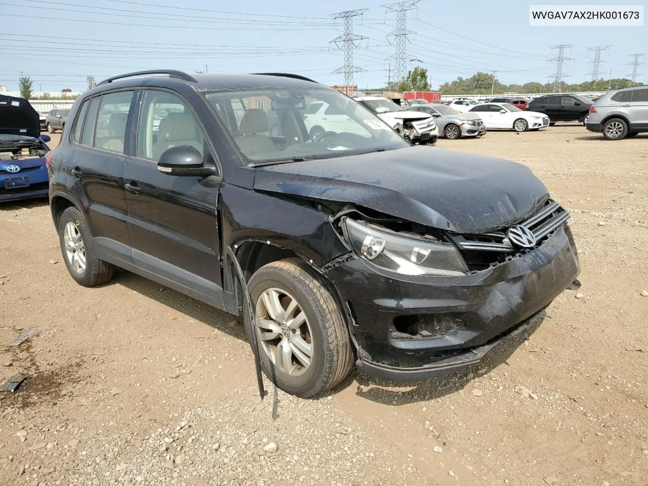 WVGAV7AX2HK001673 2017 Volkswagen Tiguan S