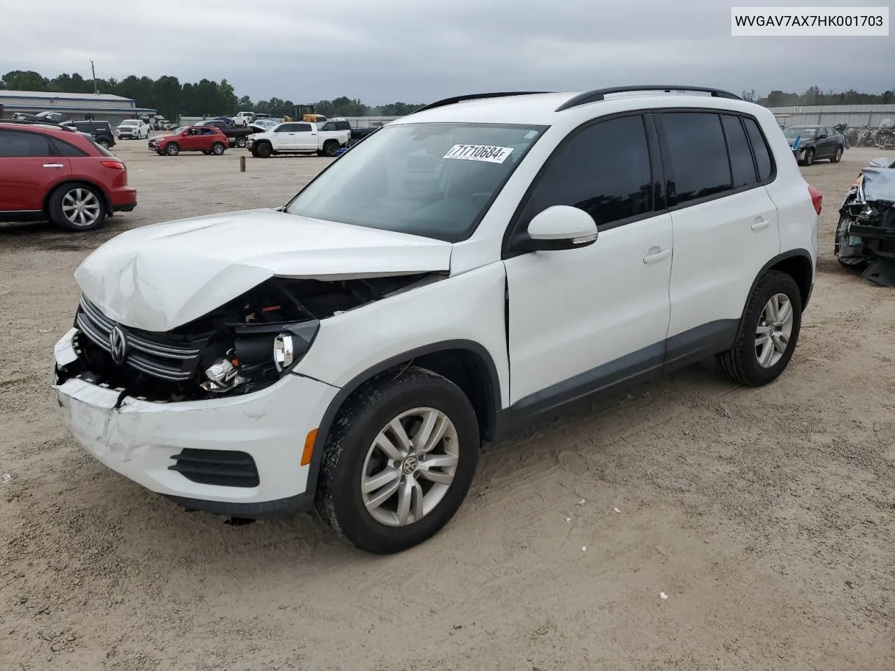 WVGAV7AX7HK001703 2017 Volkswagen Tiguan S