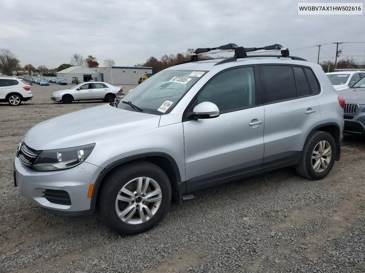 WVGBV7AX1HW502616 2017 Volkswagen Tiguan S