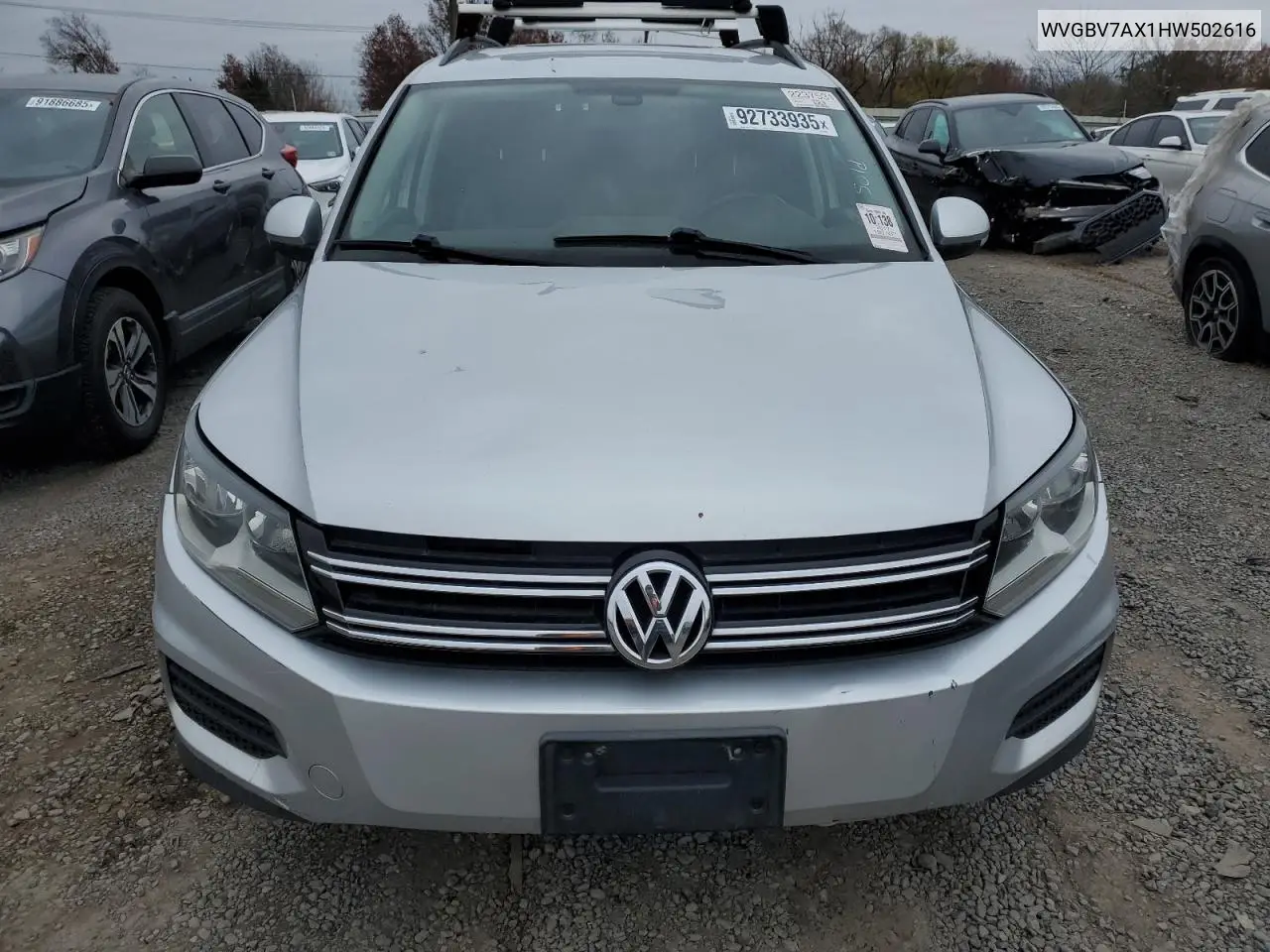 WVGBV7AX1HW502616 2017 Volkswagen Tiguan S