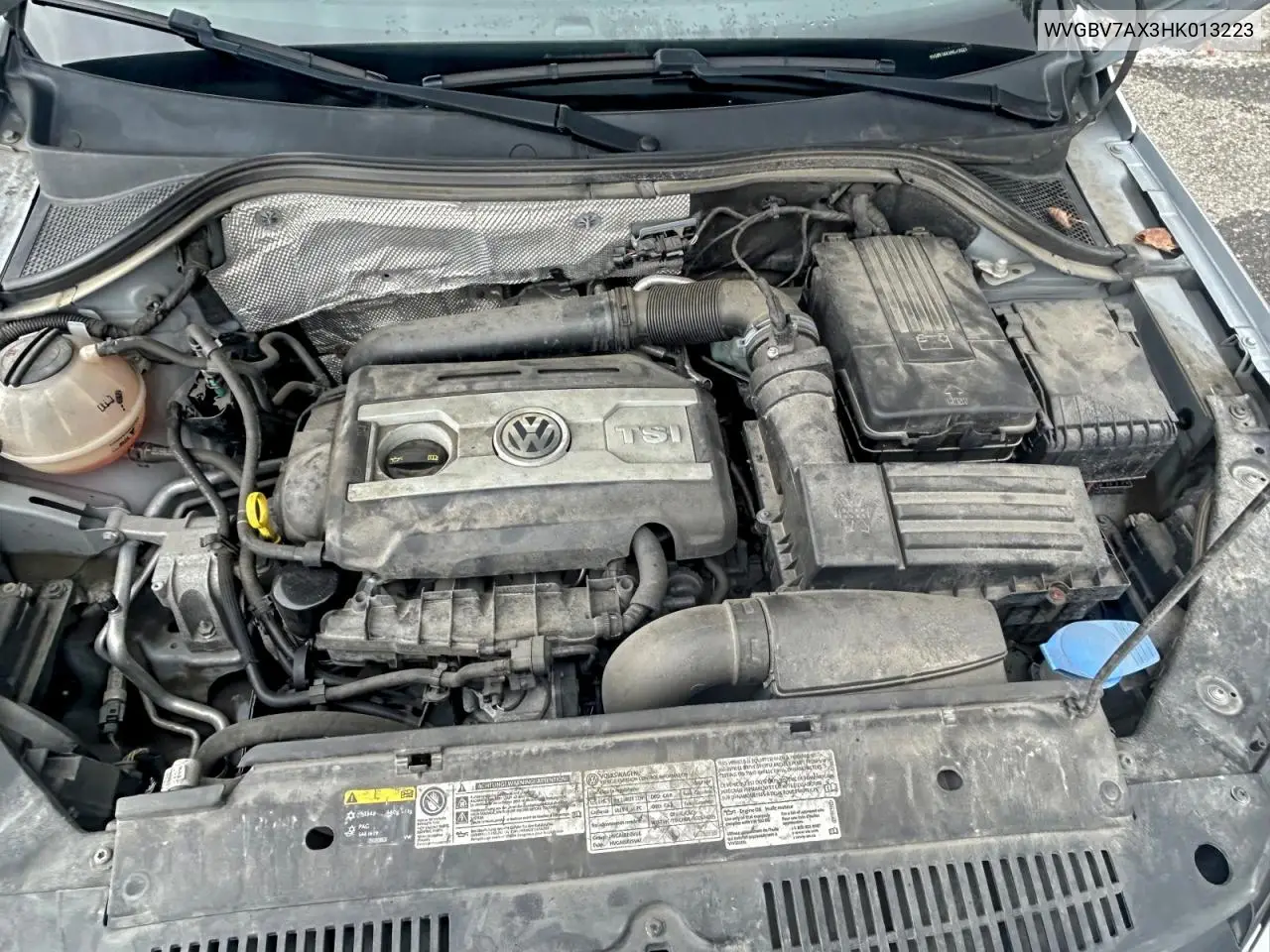 WVGBV7AX3HK013223 2017 Volkswagen Tiguan S