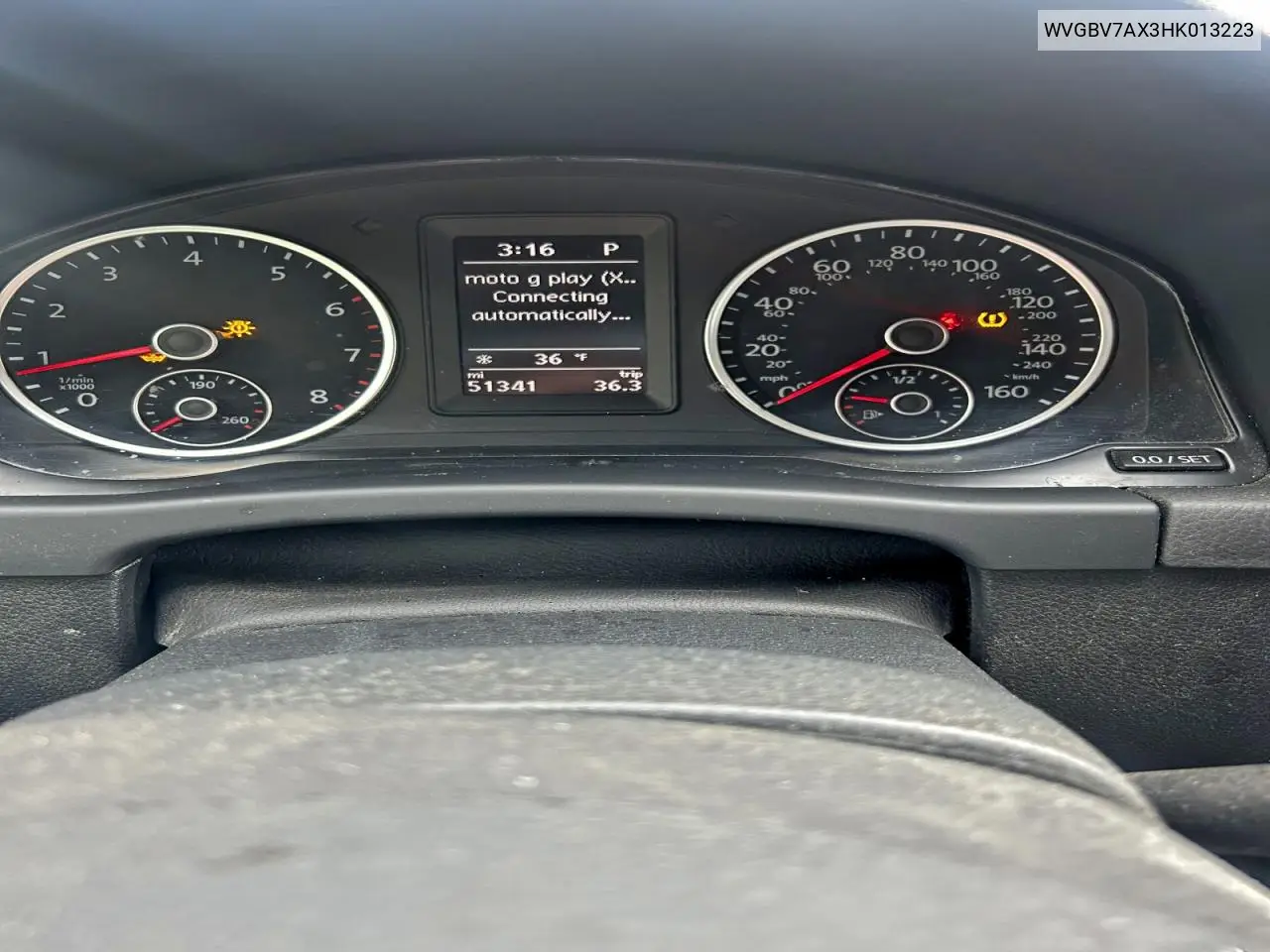 WVGBV7AX3HK013223 2017 Volkswagen Tiguan S
