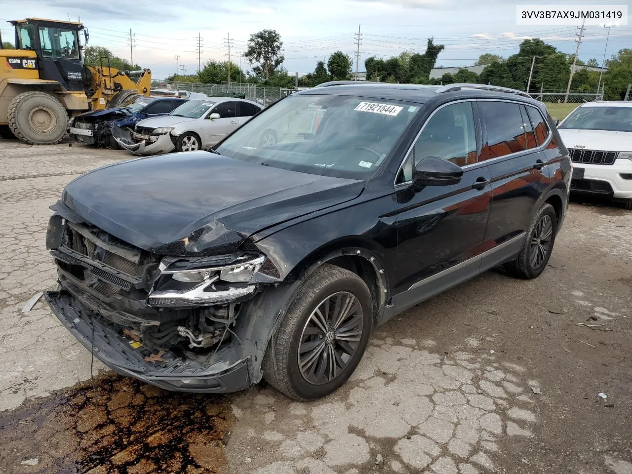 3VV3B7AX9JM031419 2018 Volkswagen Tiguan Se