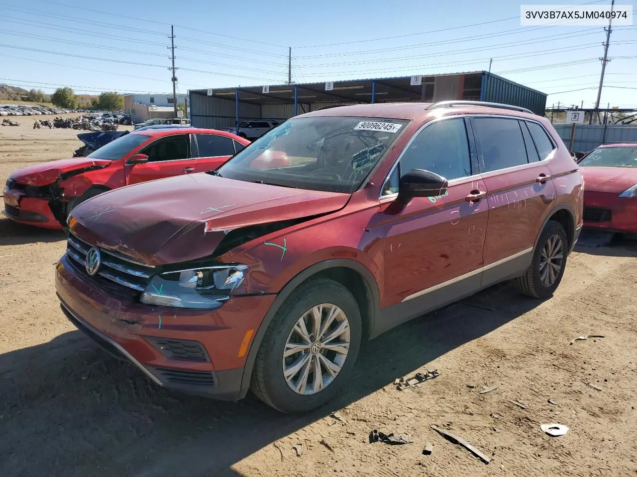 3VV3B7AX5JM040974 2018 Volkswagen Tiguan Se