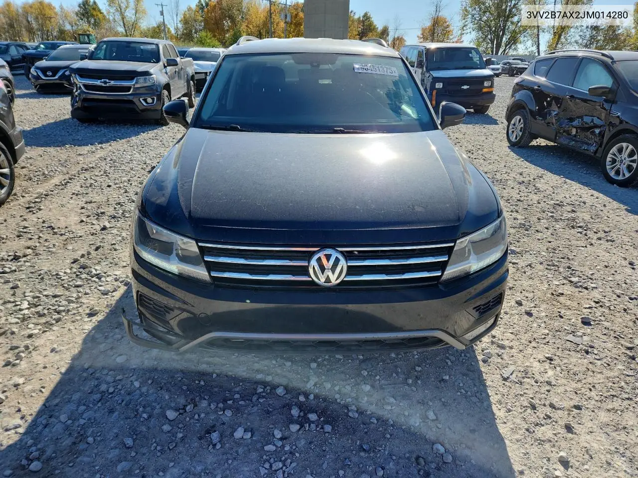 3VV2B7AX2JM014280 2018 Volkswagen Tiguan Se