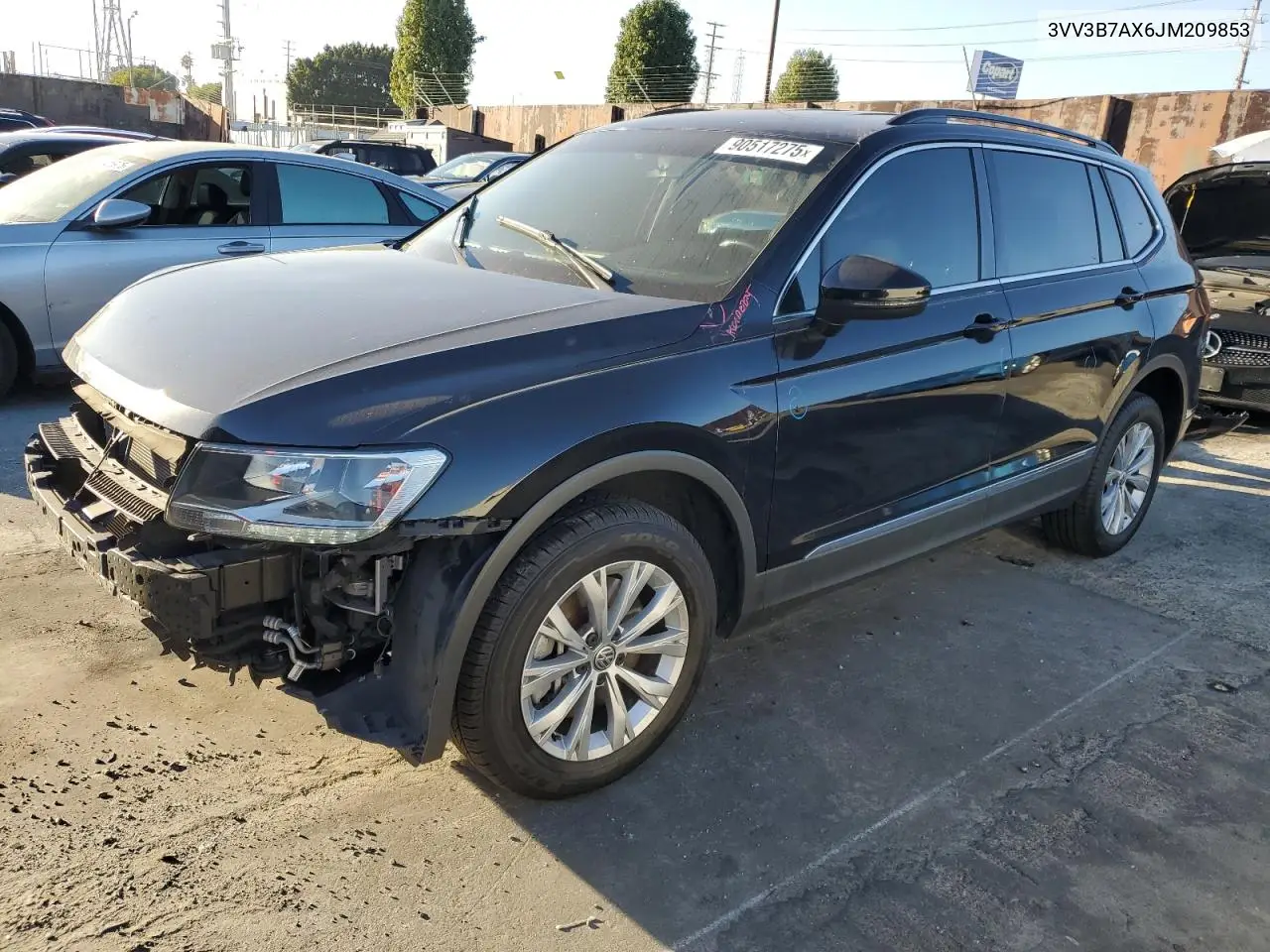 3VV3B7AX6JM209853 2018 Volkswagen Tiguan Se