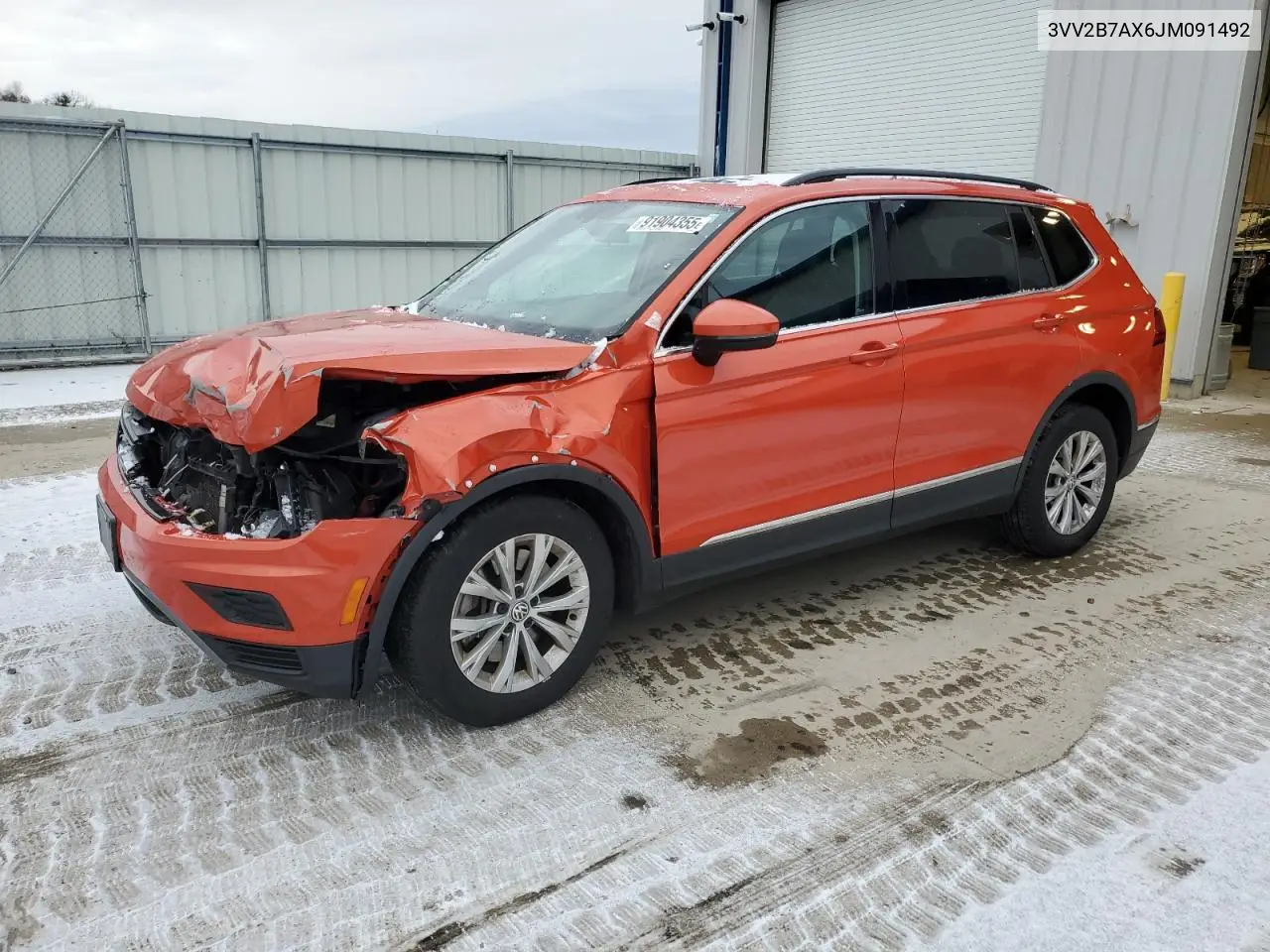3VV2B7AX6JM091492 2018 Volkswagen Tiguan Se