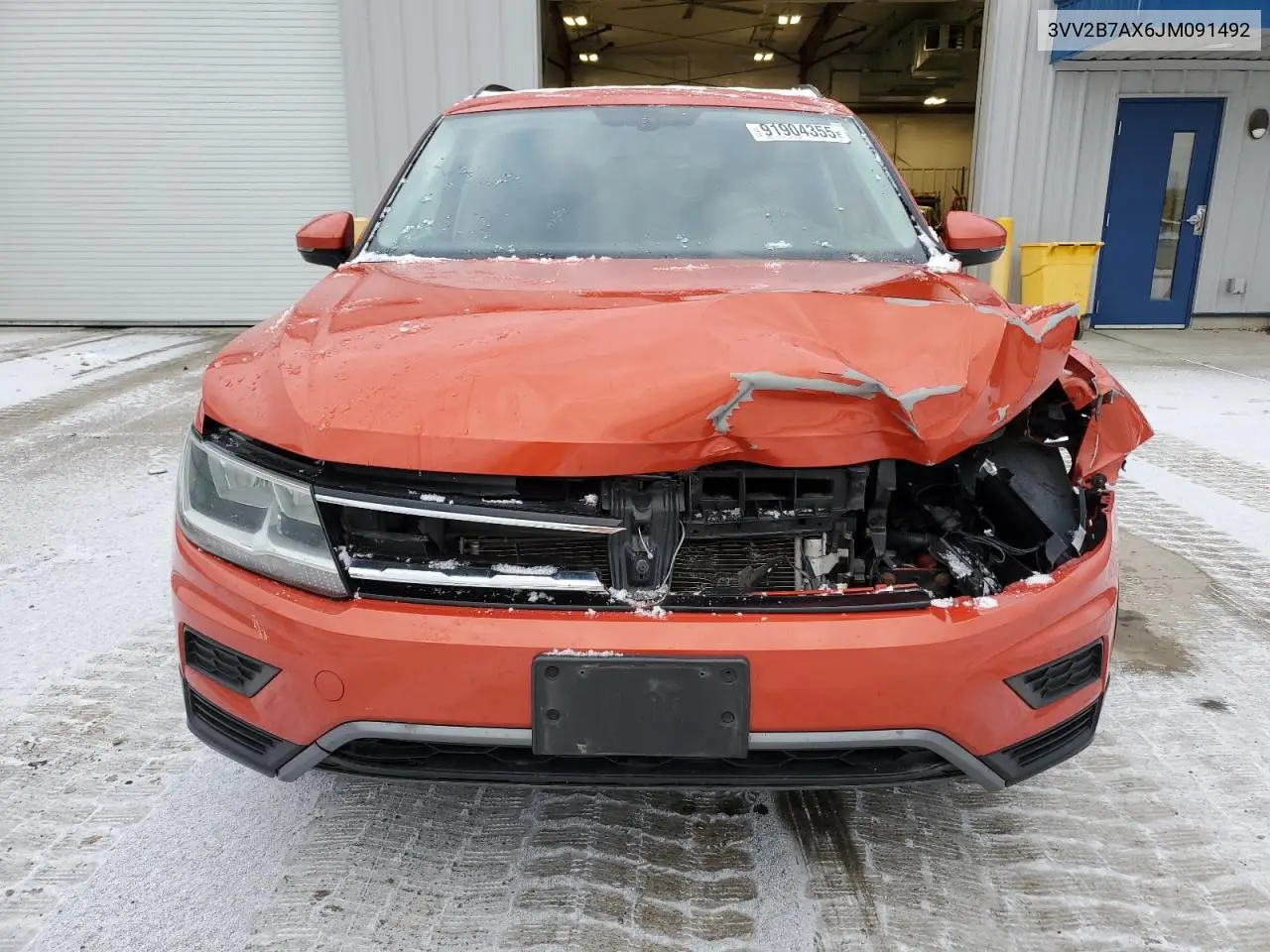 3VV2B7AX6JM091492 2018 Volkswagen Tiguan Se
