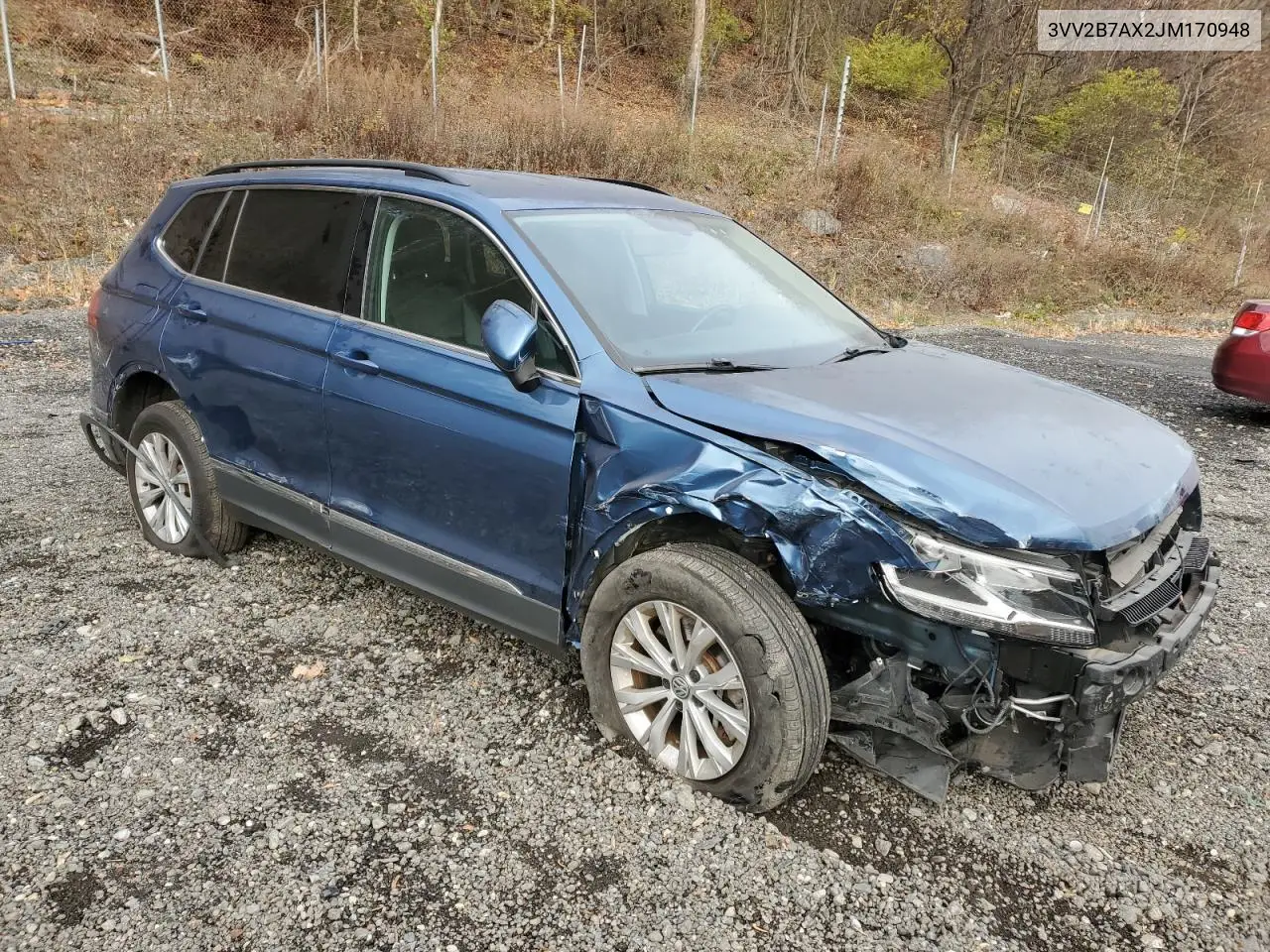 3VV2B7AX2JM170948 2018 Volkswagen Tiguan Se