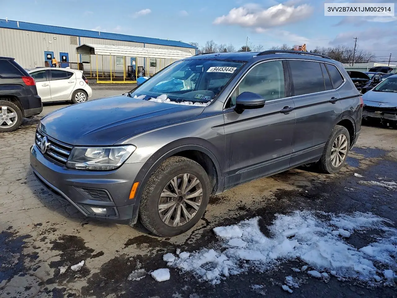 3VV2B7AX1JM002914 2018 Volkswagen Tiguan Se