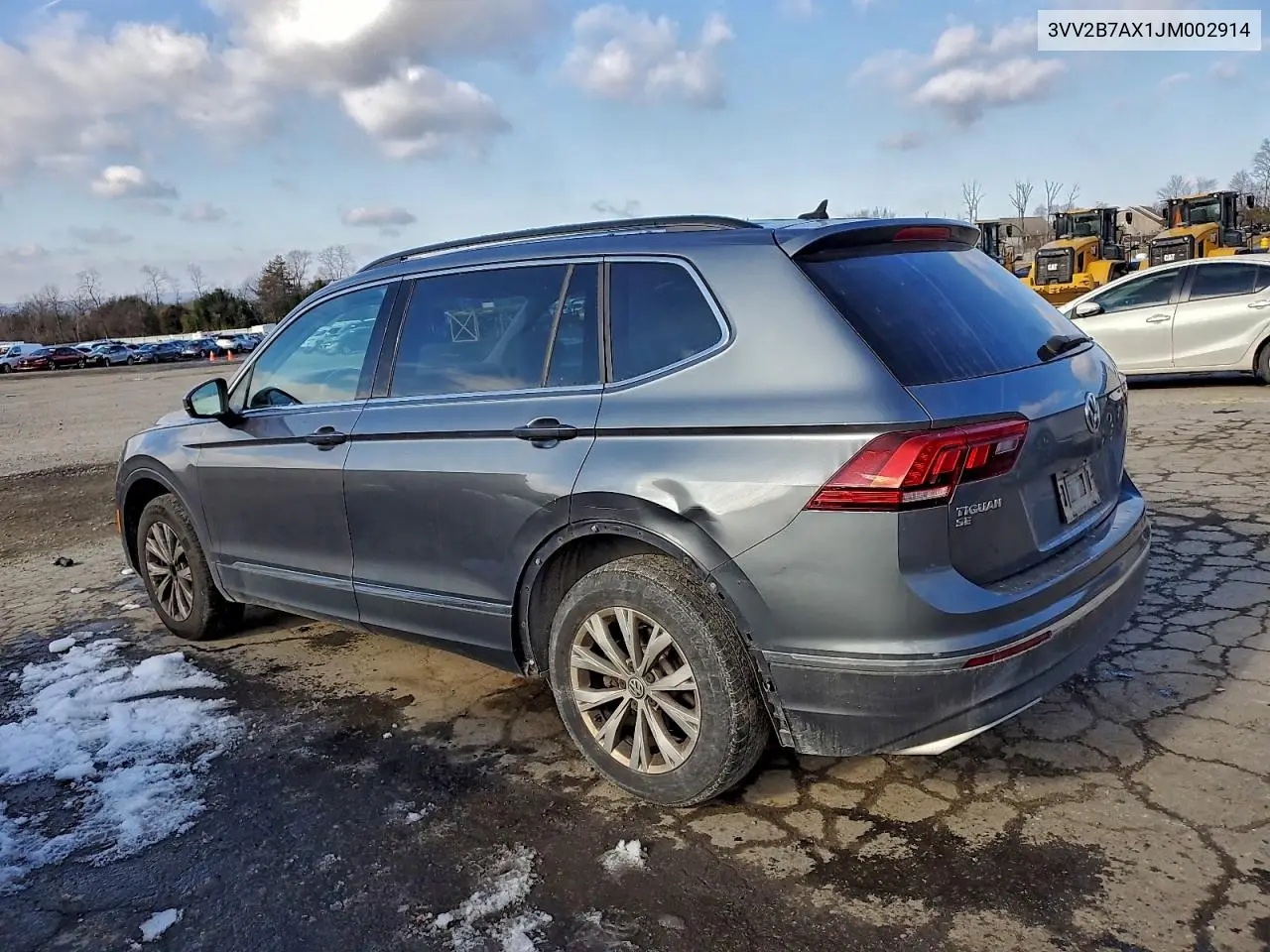 3VV2B7AX1JM002914 2018 Volkswagen Tiguan Se