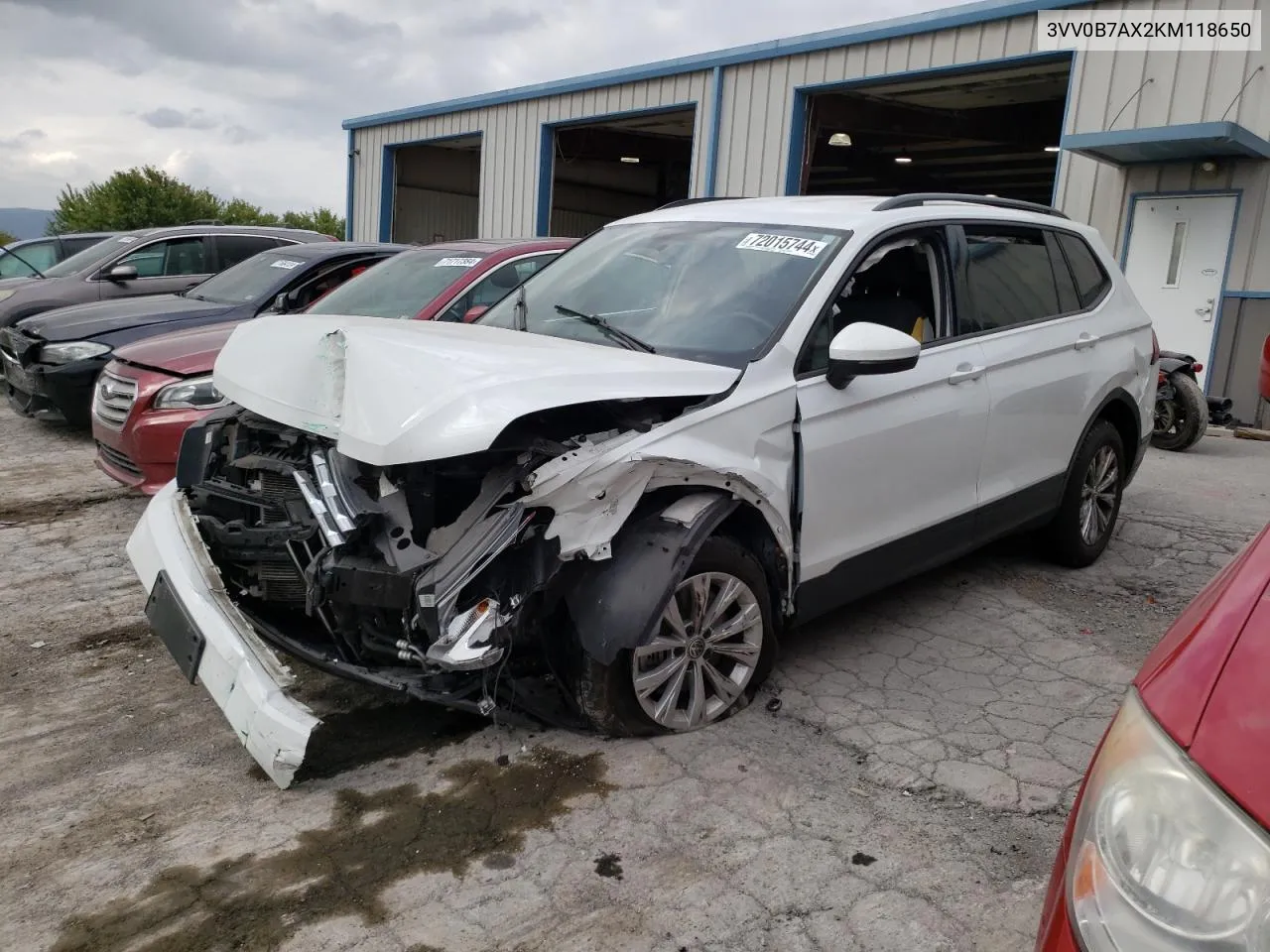 3VV0B7AX2KM118650 2019 Volkswagen Tiguan S