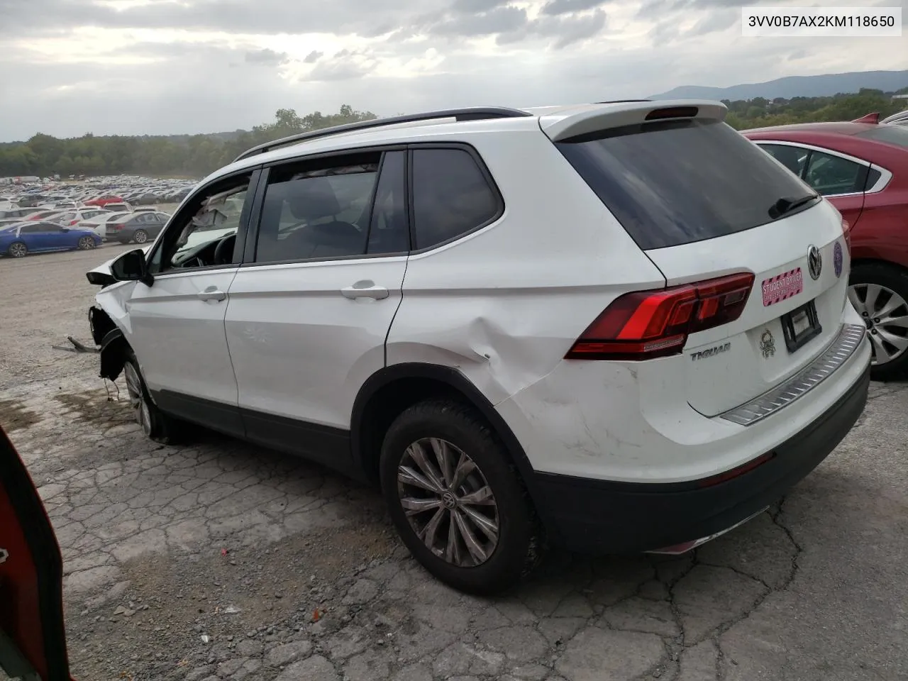 3VV0B7AX2KM118650 2019 Volkswagen Tiguan S