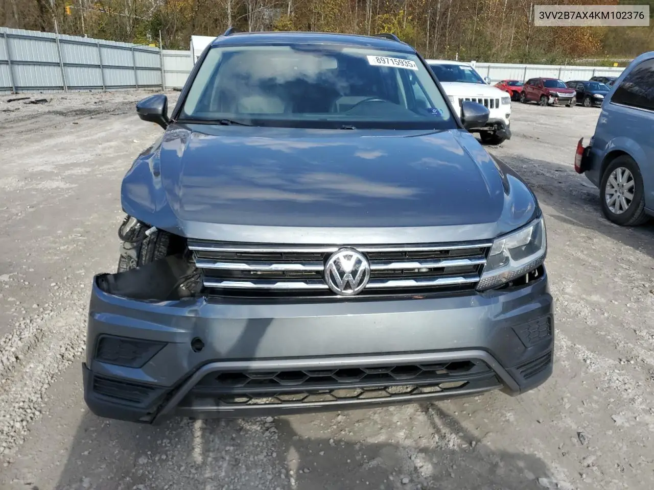 3VV2B7AX4KM102376 2019 Volkswagen Tiguan Se