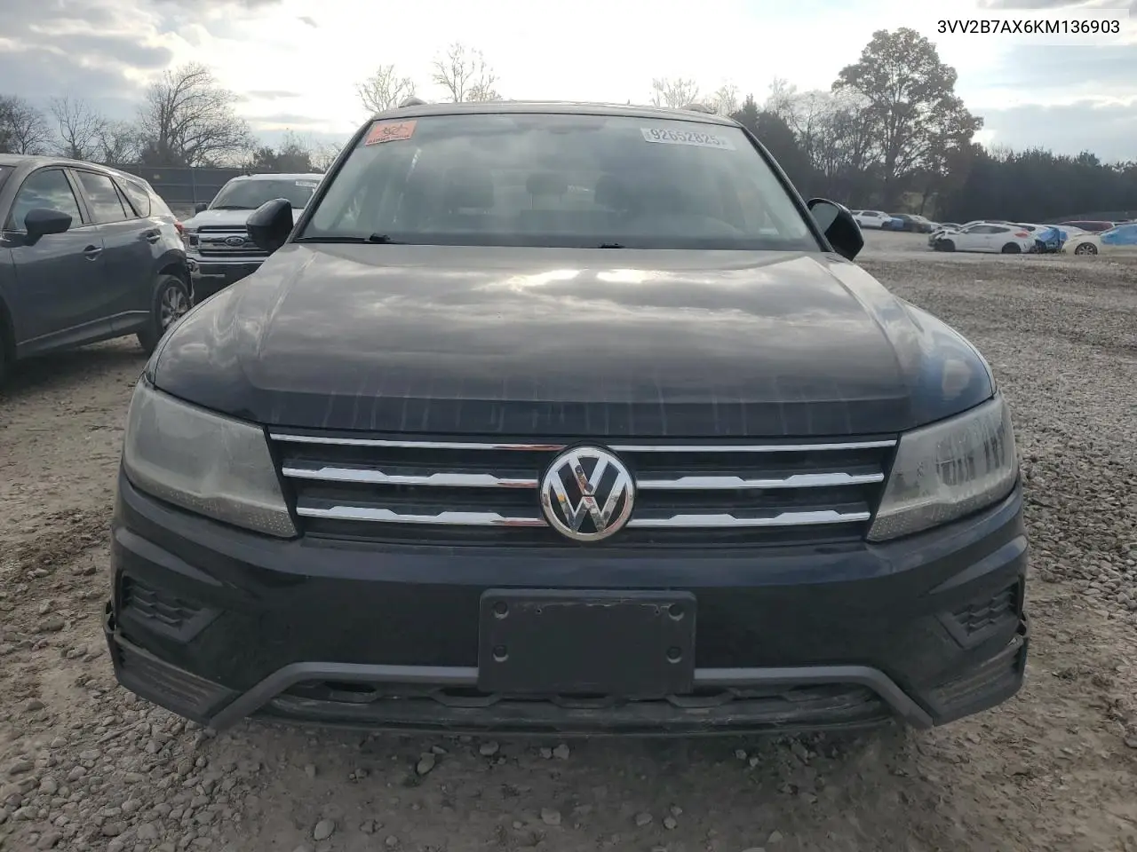 3VV2B7AX6KM136903 2019 Volkswagen Tiguan Se