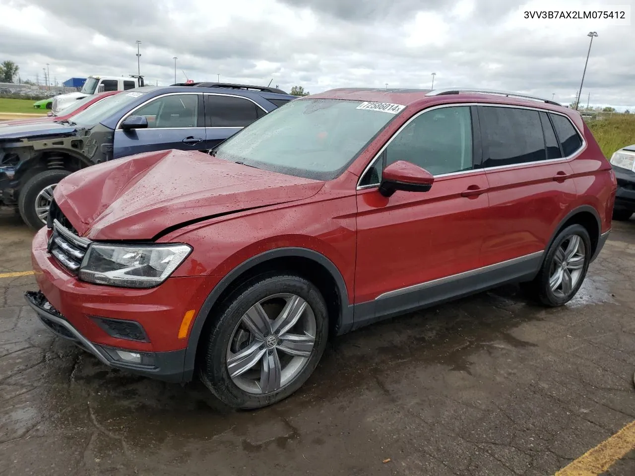 3VV3B7AX2LM075412 2020 Volkswagen Tiguan Se