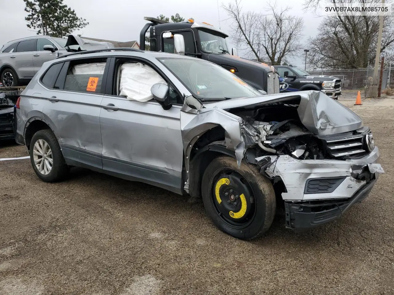3VV0B7AX8LM085705 2020 Volkswagen Tiguan S