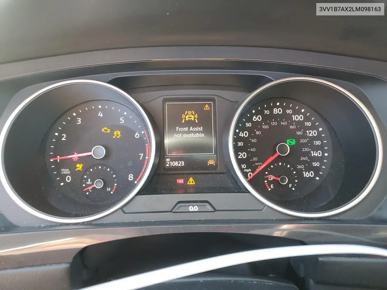 3VV1B7AX2LM098163 2020 Volkswagen Tiguan S
