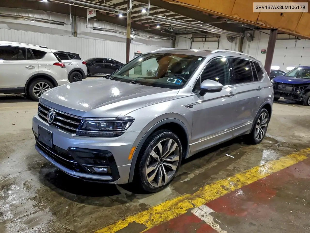 3VV4B7AX8LM106179 2020 Volkswagen Tiguan Sel Premium R-Line