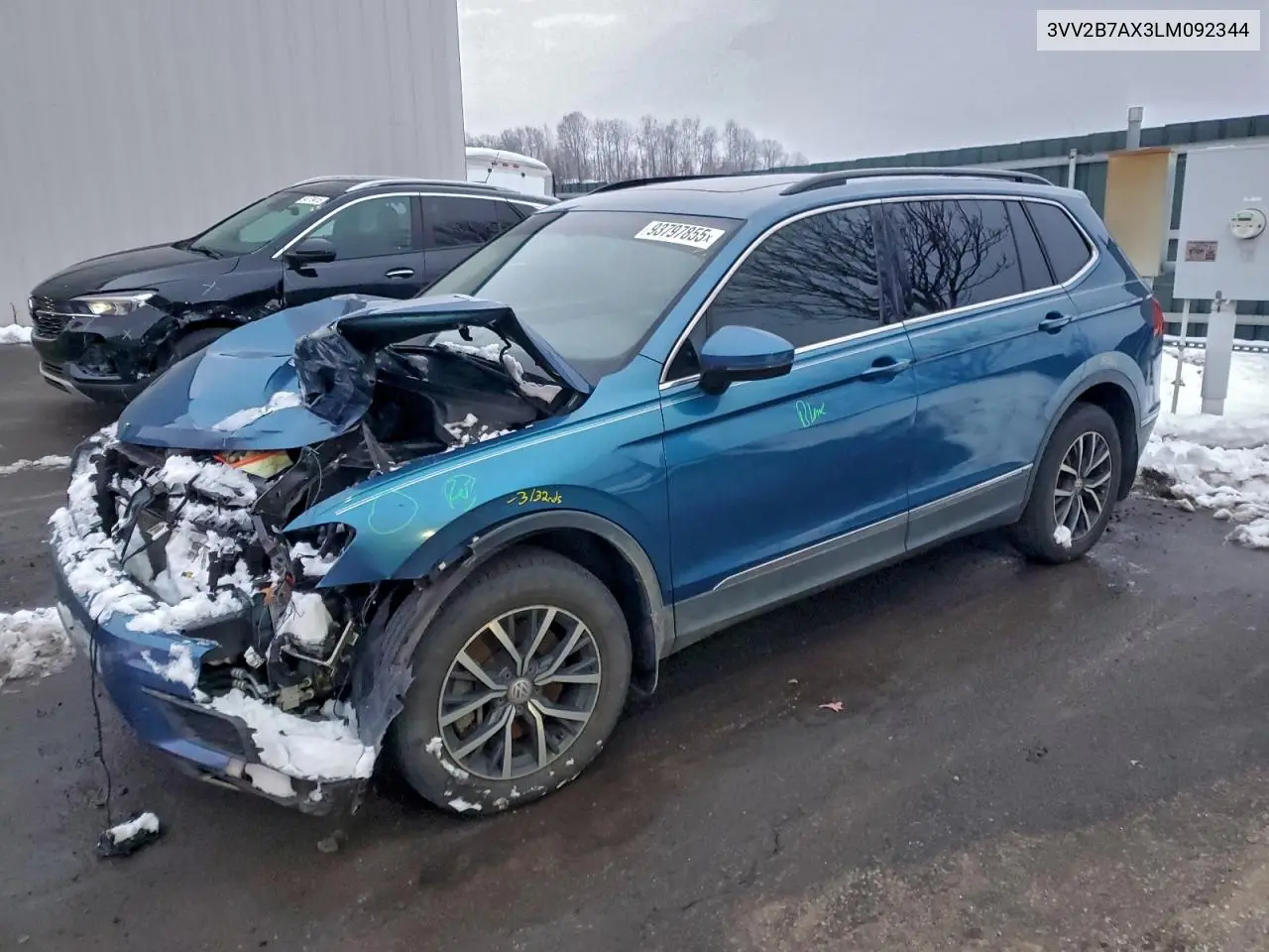 3VV2B7AX3LM092344 2020 Volkswagen Tiguan Se