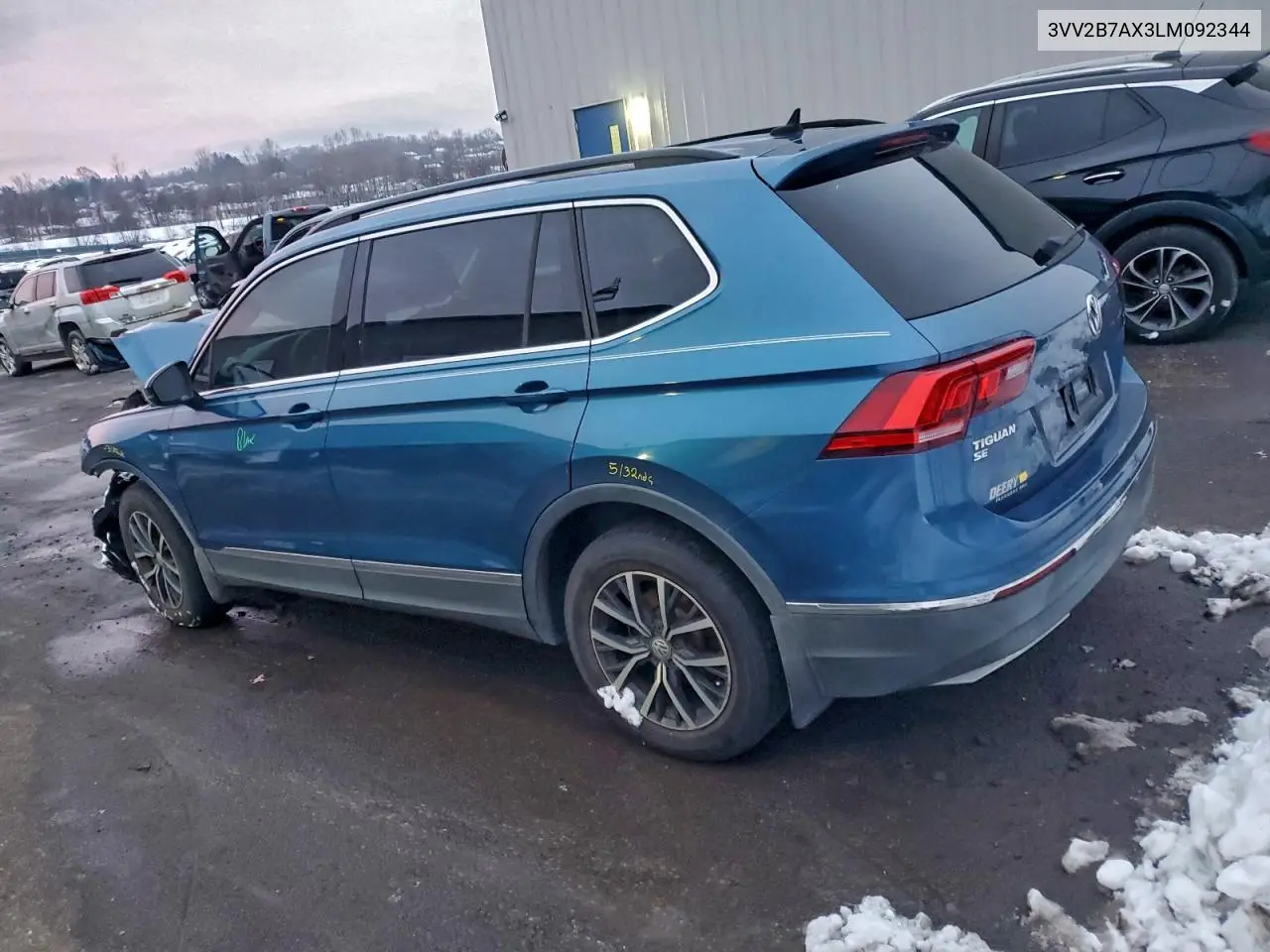 3VV2B7AX3LM092344 2020 Volkswagen Tiguan Se