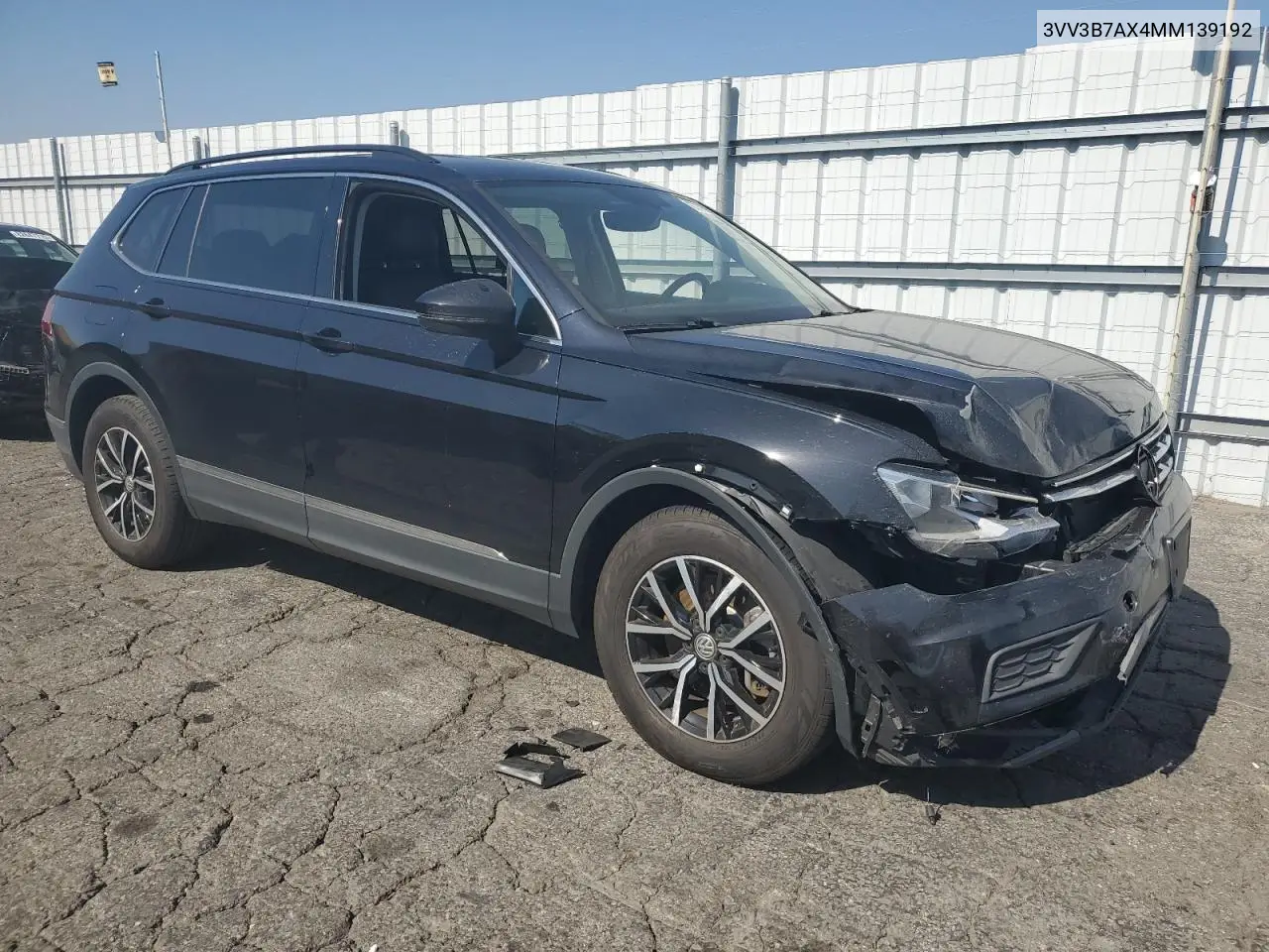 3VV3B7AX4MM139192 2021 Volkswagen Tiguan Se