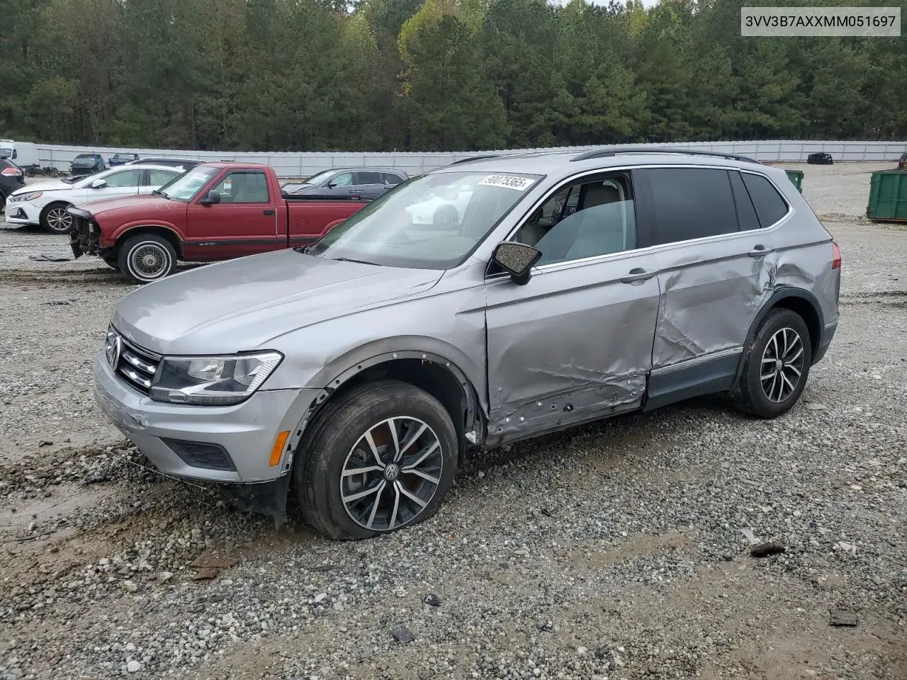 3VV3B7AXXMM051697 2021 Volkswagen Tiguan Se