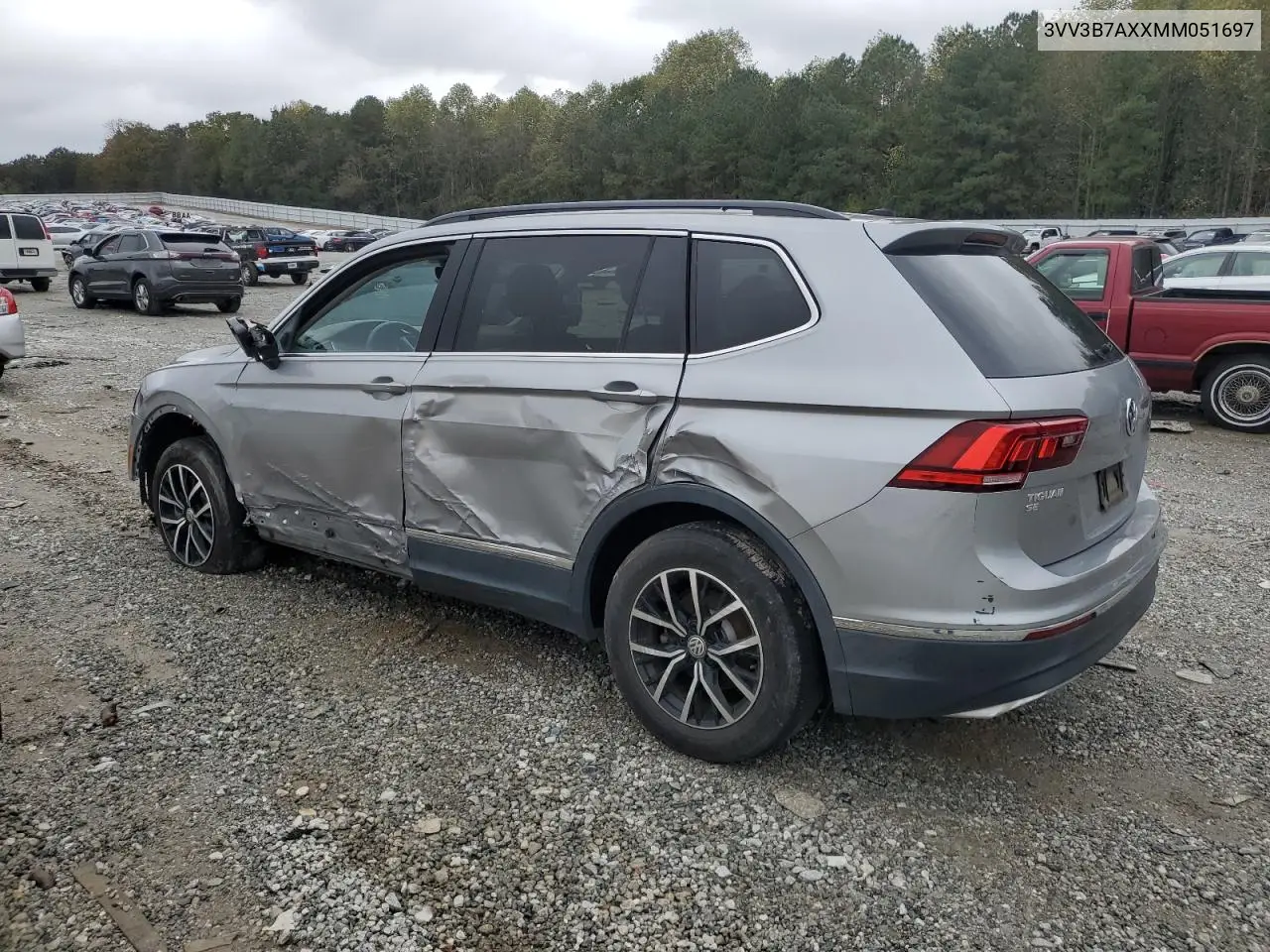 3VV3B7AXXMM051697 2021 Volkswagen Tiguan Se