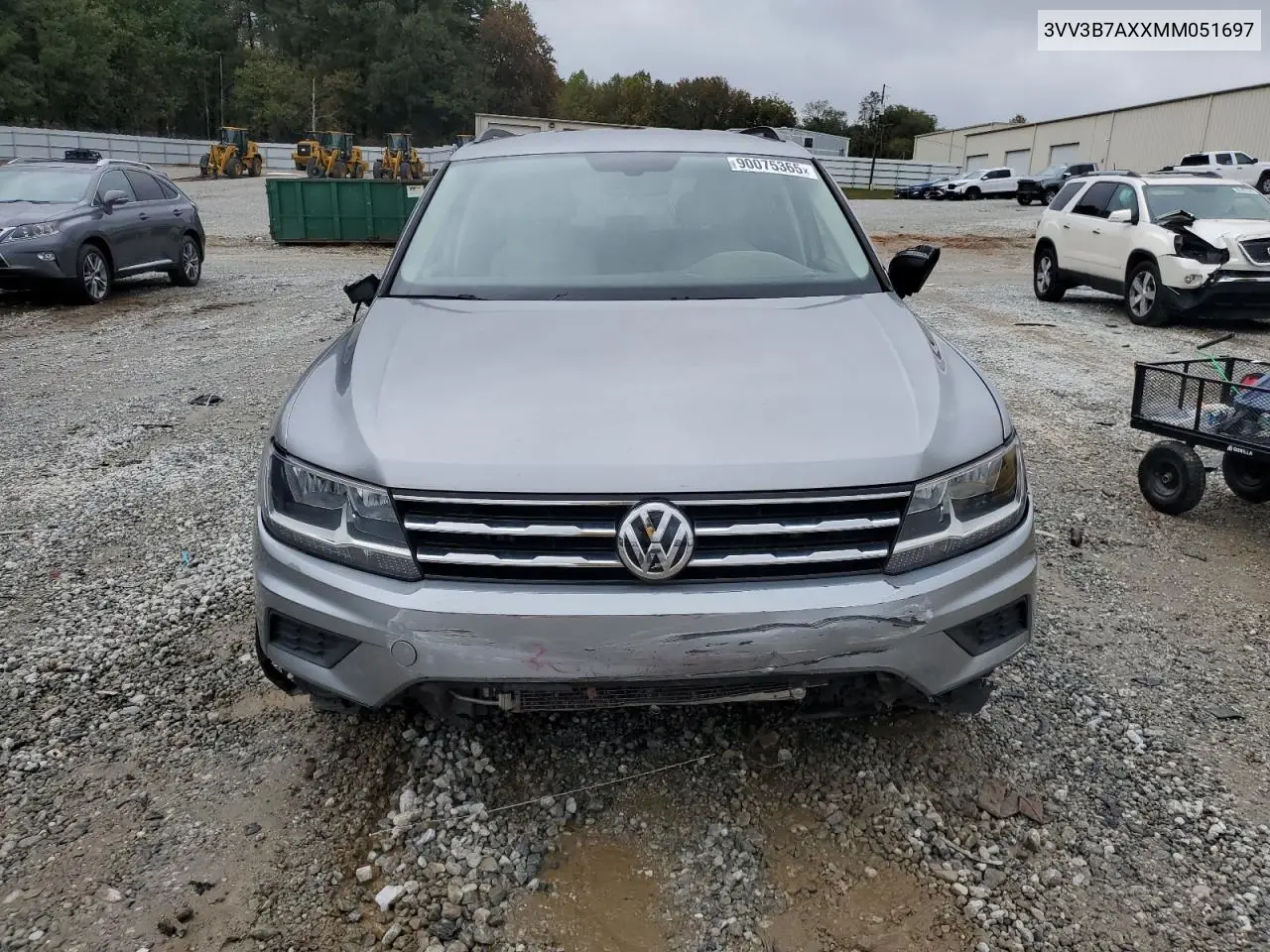 3VV3B7AXXMM051697 2021 Volkswagen Tiguan Se