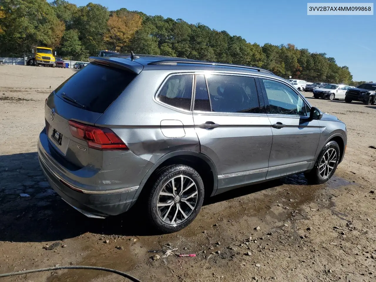 3VV2B7AX4MM099868 2021 Volkswagen Tiguan Se