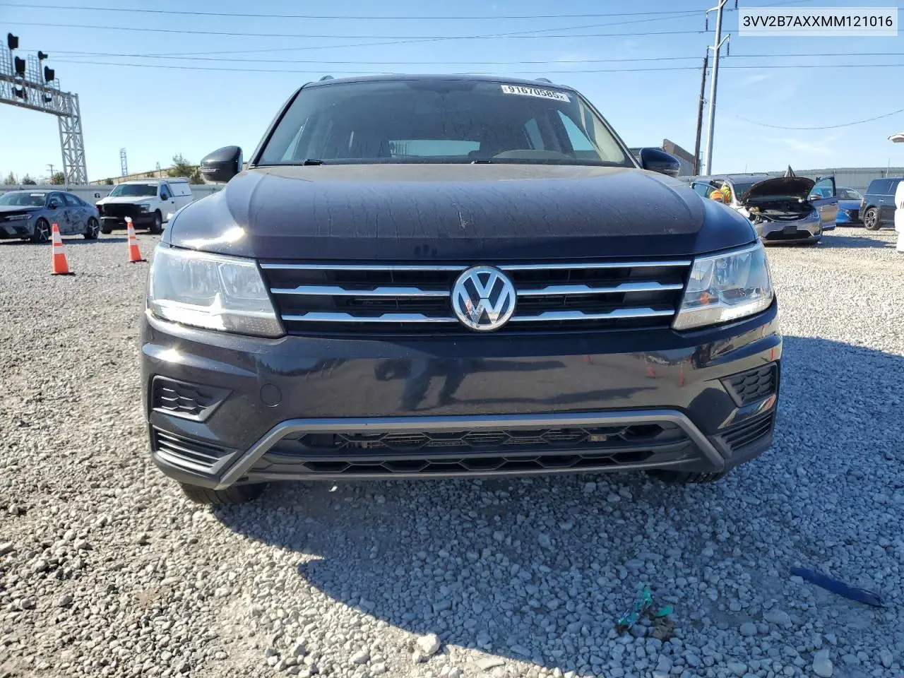 3VV2B7AXXMM121016 2021 Volkswagen Tiguan Se