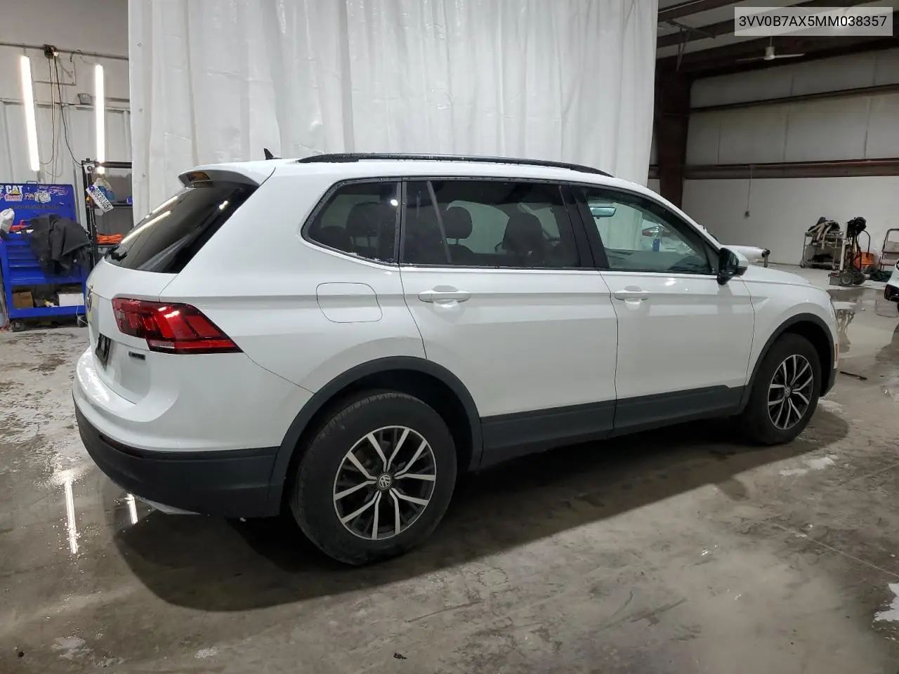 3VV0B7AX5MM038357 2021 Volkswagen Tiguan S