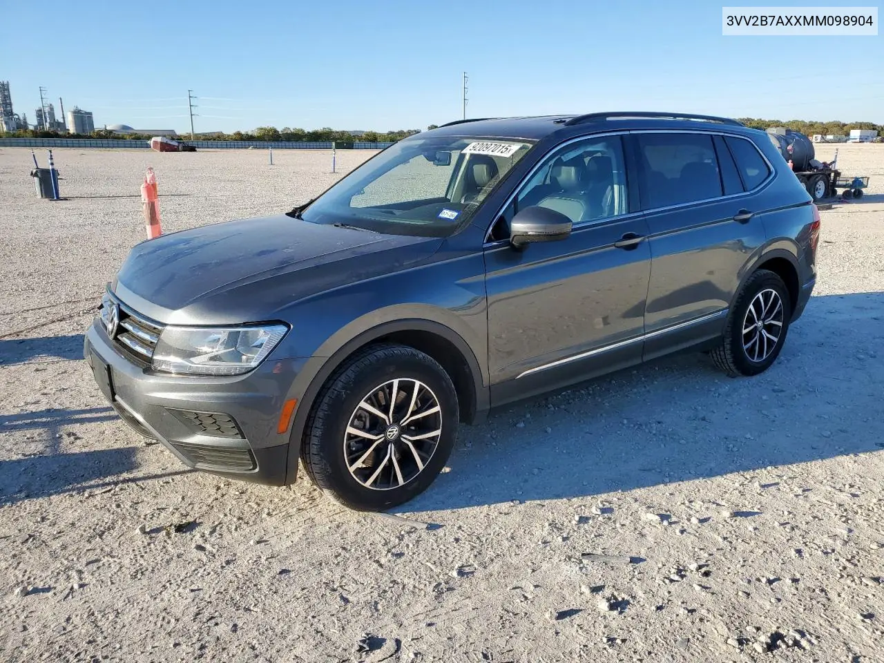 3VV2B7AXXMM098904 2021 Volkswagen Tiguan Se