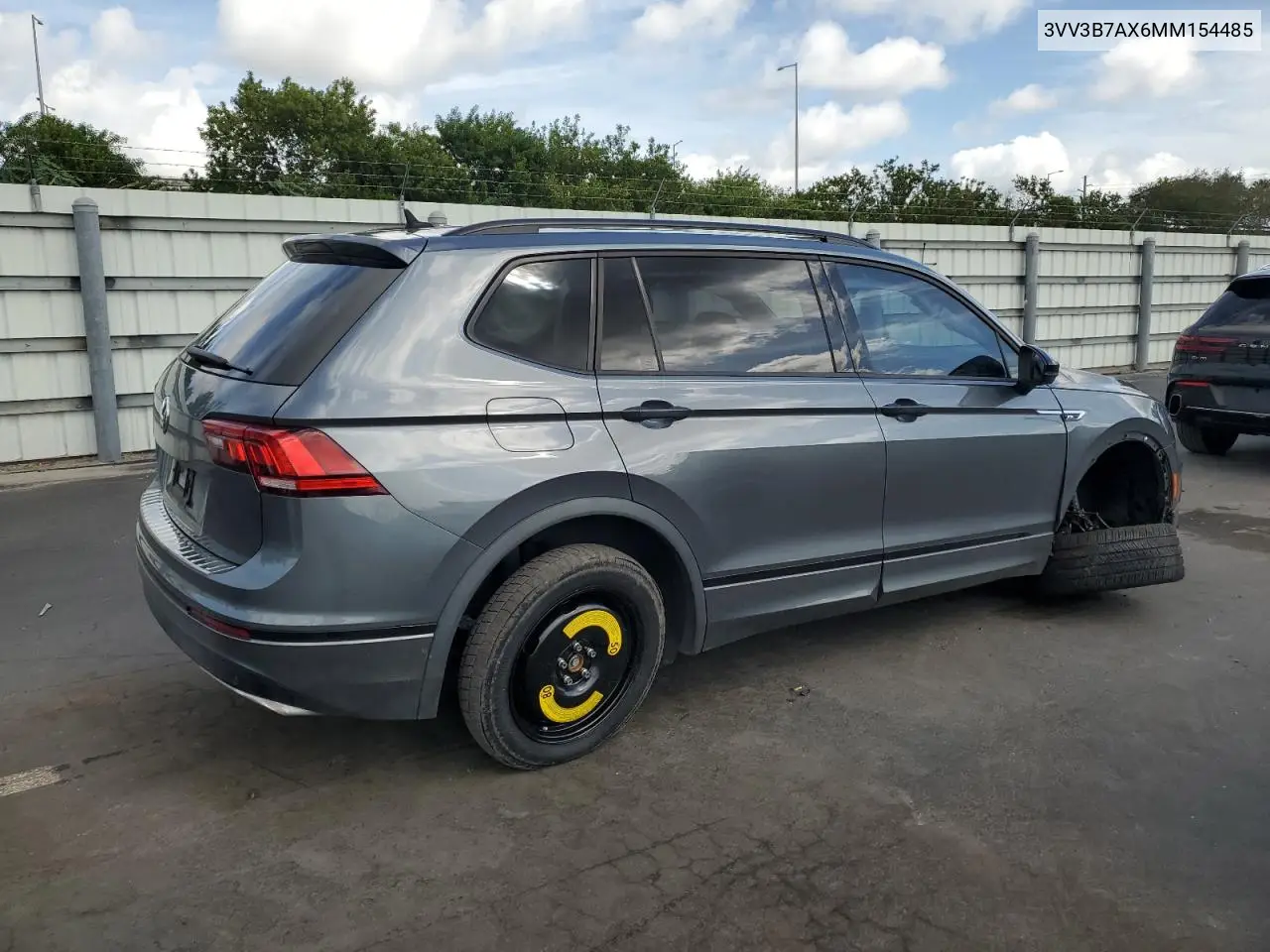 3VV3B7AX6MM154485 2021 Volkswagen Tiguan Se