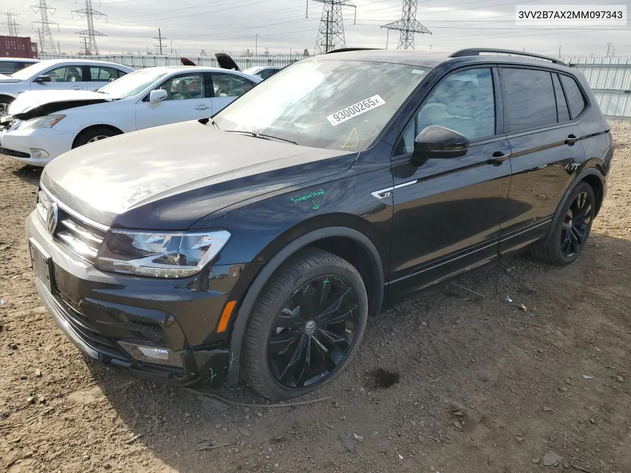 3VV2B7AX2MM097343 2021 Volkswagen Tiguan Se