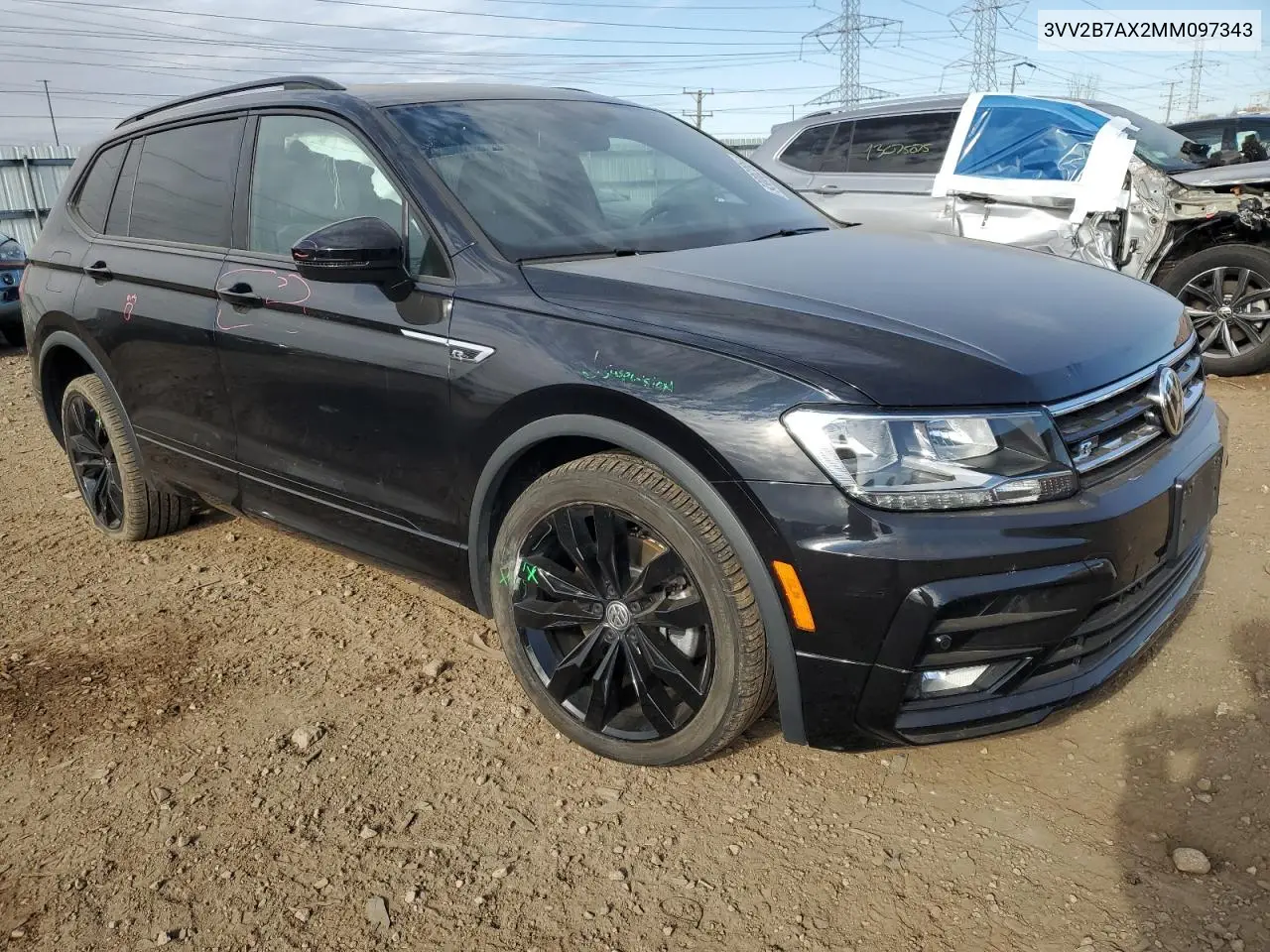 3VV2B7AX2MM097343 2021 Volkswagen Tiguan Se