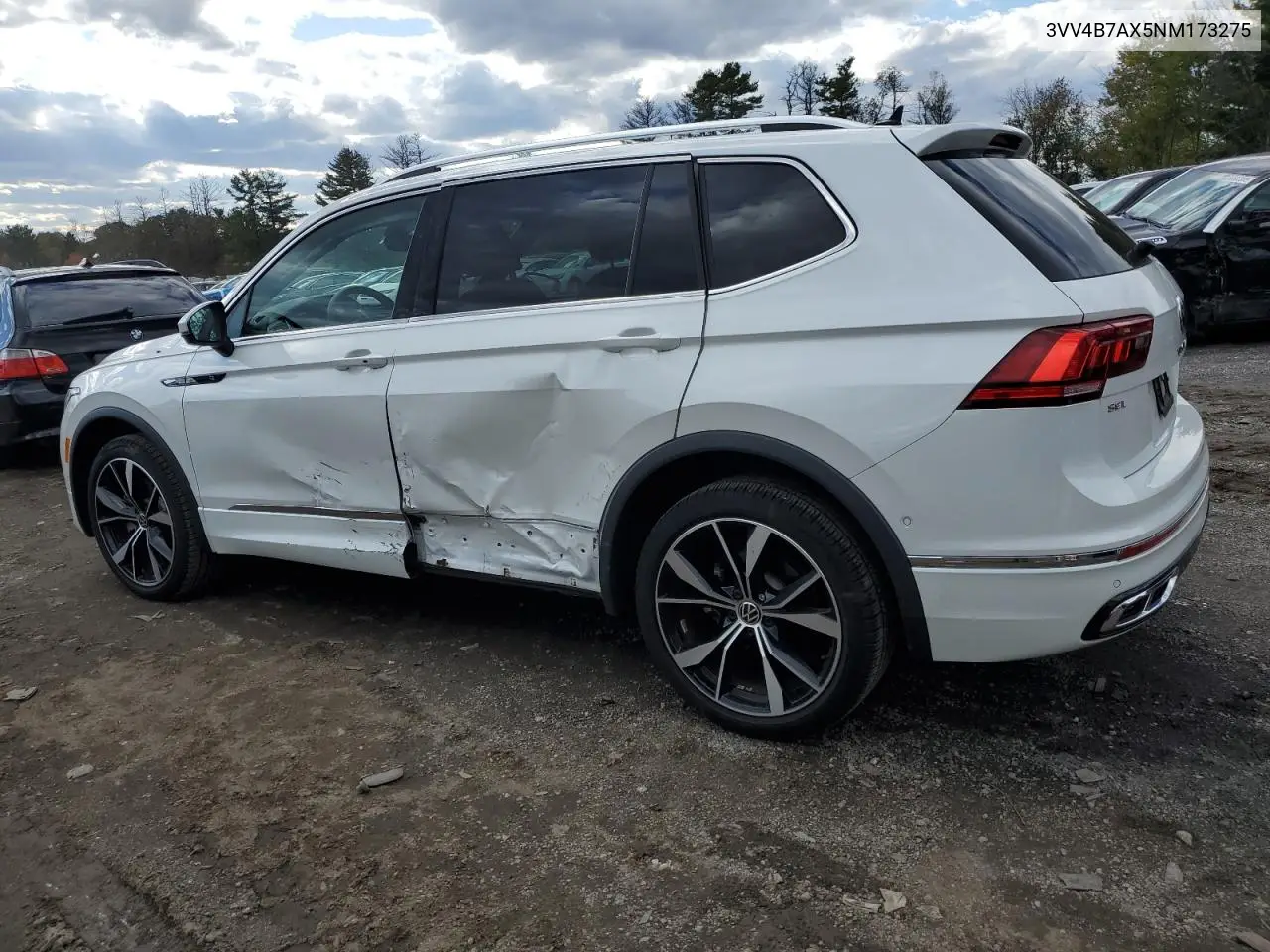 3VV4B7AX5NM173275 2022 Volkswagen Tiguan Sel R-Line