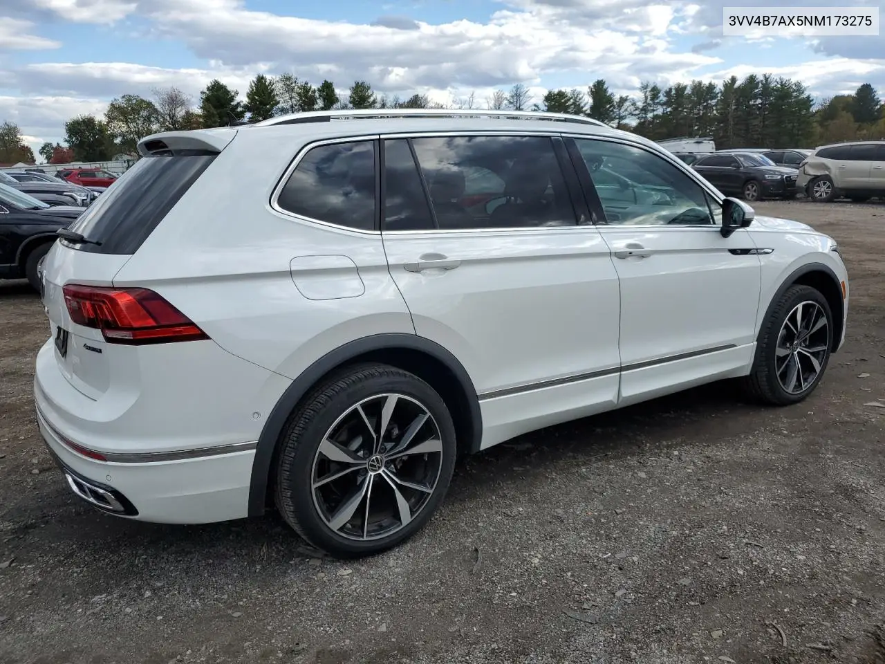 3VV4B7AX5NM173275 2022 Volkswagen Tiguan Sel R-Line